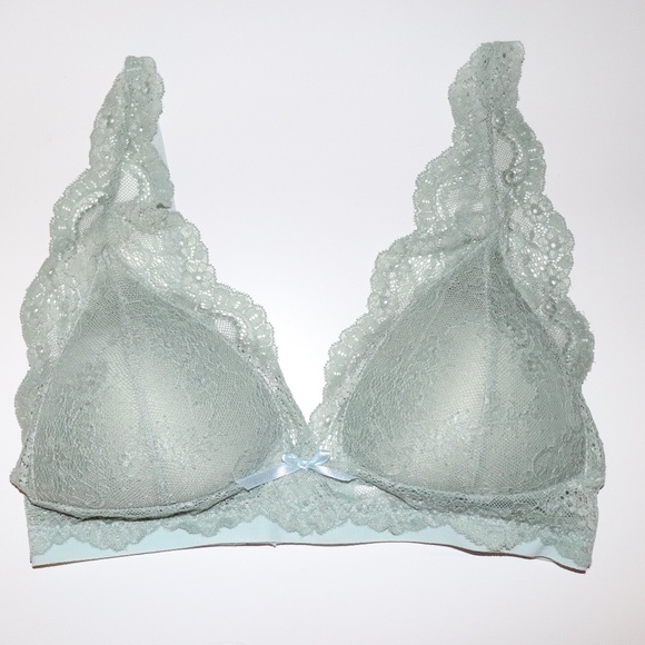 Lacey Green Padded Bralette - Picture 1 of 2